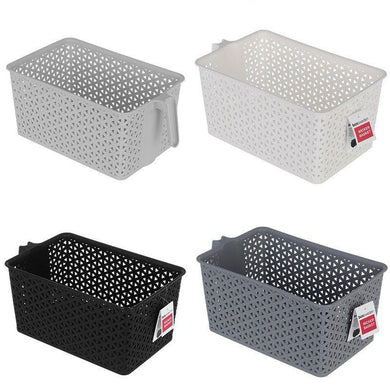 Wicker Design Easy Grab Basket - 33cm x 19.5cm x 14.5cm - The Base Warehouse