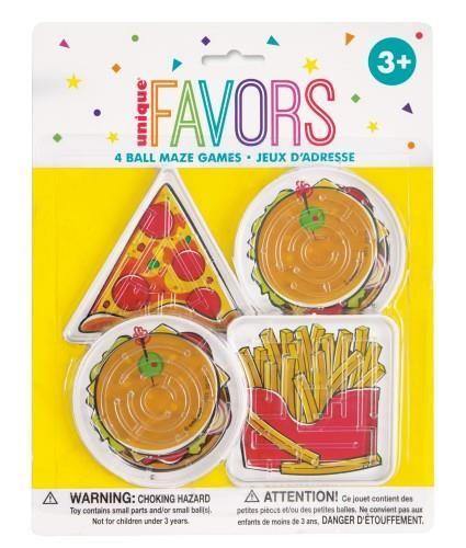 4 Pack Fast Food Maze Games - The Base Warehouse