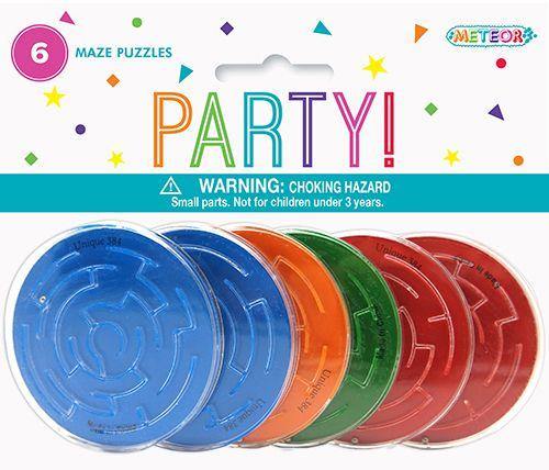 6 Pack Round Maze Puzzles - The Base Warehouse