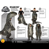 Load image into Gallery viewer, VELOCIRAPTOR BLUE INFLATABLE KIDS COSTUME - CHILD