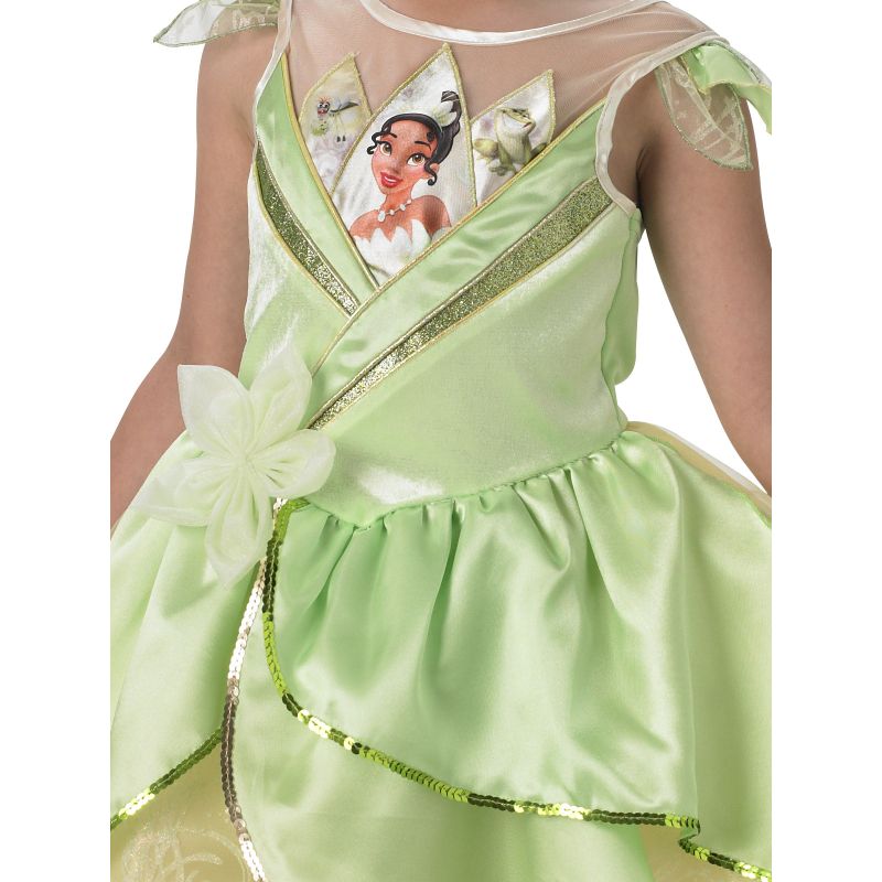 Girls Tiana Shimmer Deluxe Costume - Size 5-6 Years