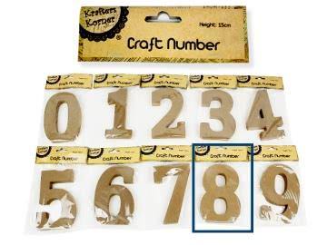 Natural Craft Number 8 - 15cm - The Base Warehouse