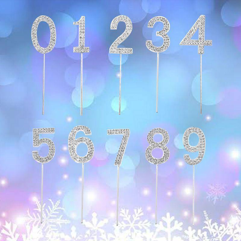 Silver Cake Topper-Number 4 - The Base Warehouse