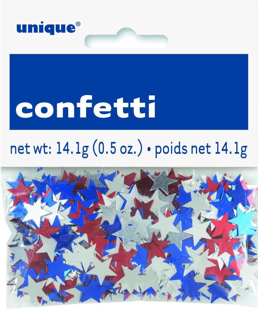 Red-White-Blue Stars Confetti - 14g - The Base Warehouse