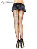 Load image into Gallery viewer, Black Lycra Industrial Net Pantyhose with Back Seam - OS - The Base Warehouse
