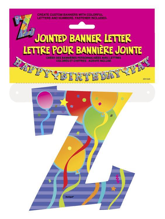Jointed Banner Letter Z