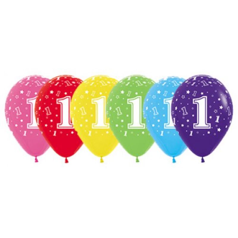 Fashion Assorted Sempertex Printed 1 Latex Balloon - 30cm