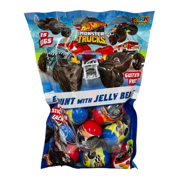 15 Pack Hot Wheel Gluten Free Egg Hunt With Jelly Beans