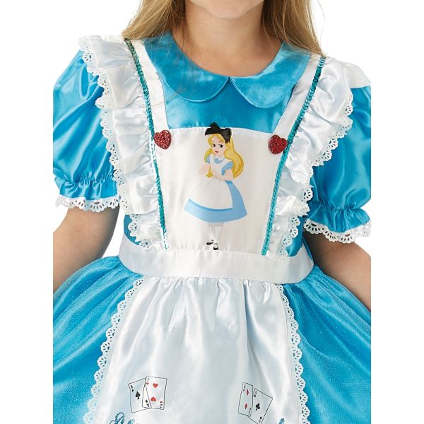 ALICE IN WONDERLAND DELUXE COSTUME - SIZE 6-8