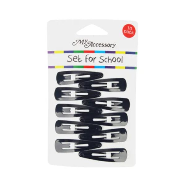 10 Pack School Navy Sleepie Clip