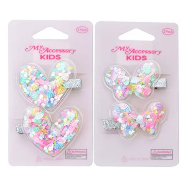 2 Pack Duck Clip With Sequin