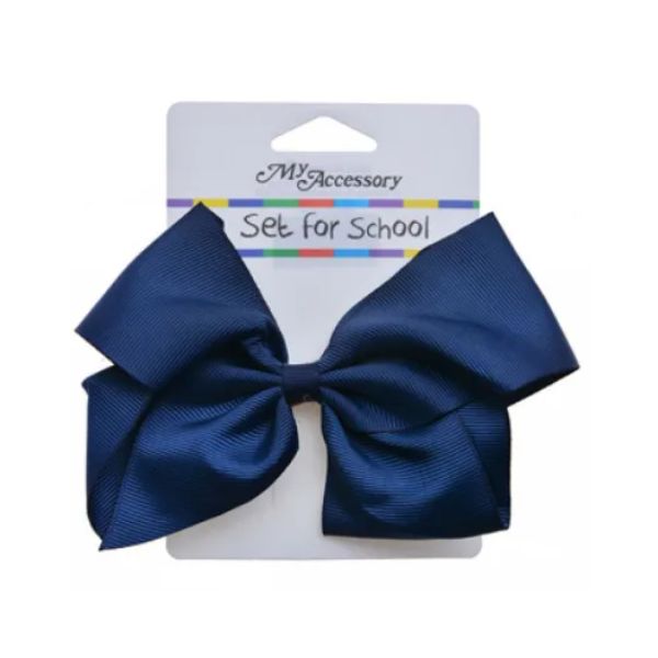 My Accessory School Set Navy Medium Bow