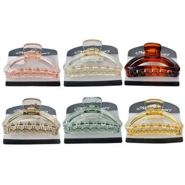 Melrose Transparent Assorted Colours Clip - 9cm