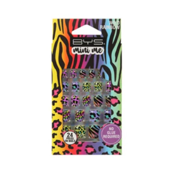 BYS Wild Rainbow Mini Me Nails - 24 Pieces