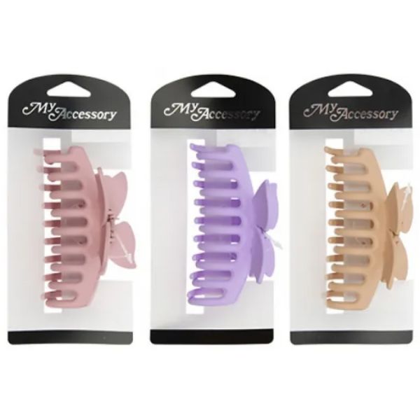 Melrose Butterfly Matte Barrel Clip - 11cm