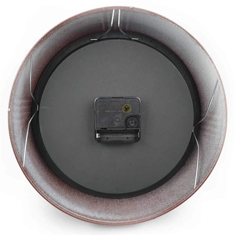 Classic Round Metal Clock - 24cm x 24cm x 7cm