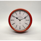 Load image into Gallery viewer, Red Classical Metal Table Clock - 21cm x 15cm x 21cm

