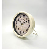 Load image into Gallery viewer, White Classical Metal Table Clock - 21cm x 15cm x 21cm