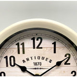 Load image into Gallery viewer, White Classical Metal Table Clock - 21cm x 15cm x 21cm