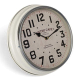 Load image into Gallery viewer, White Classic Metal Wall Clock - 31cm x 31cm x 6.5cm
