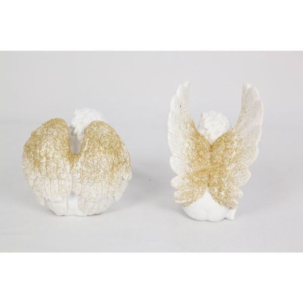Cherub with Gold Glitter - 10cm