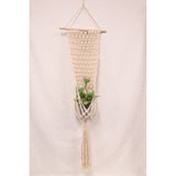 Load image into Gallery viewer, Cream Macrame Pot Holder with Bowl - 127cm
