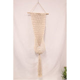 Load image into Gallery viewer, Cream Macrame Pot Holder with Bowl - 127cm
