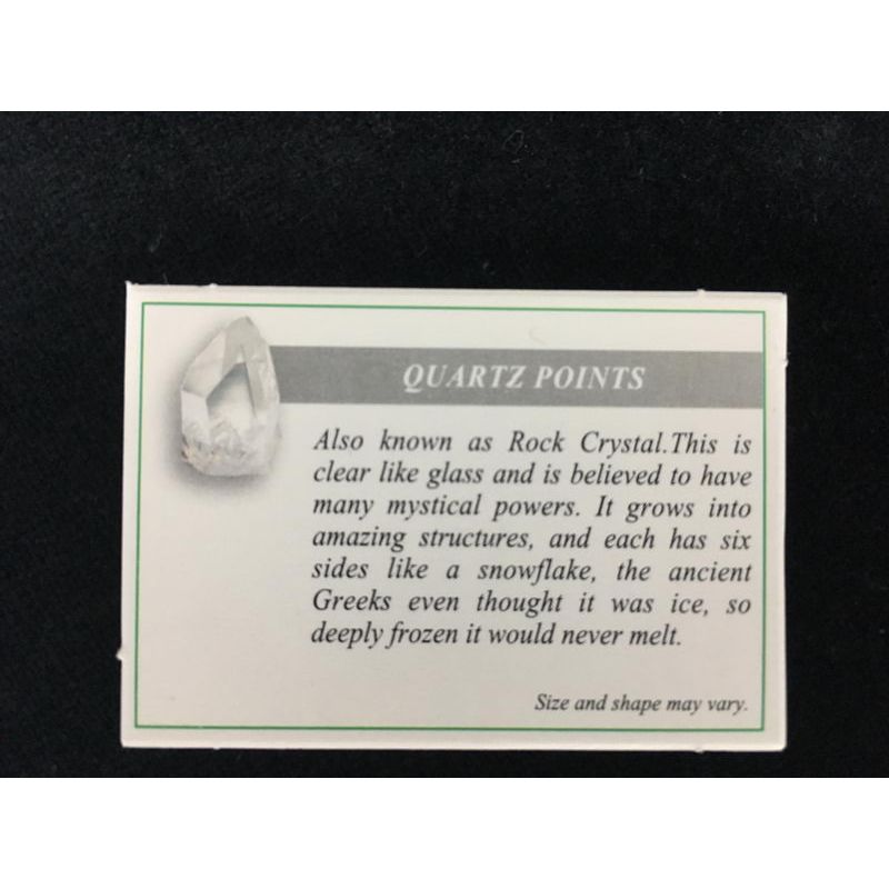 Healing Quartz Wellness Points (Varies between 2-5cm)