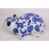 Load image into Gallery viewer, Blue Willow Cat Decor - 20cm