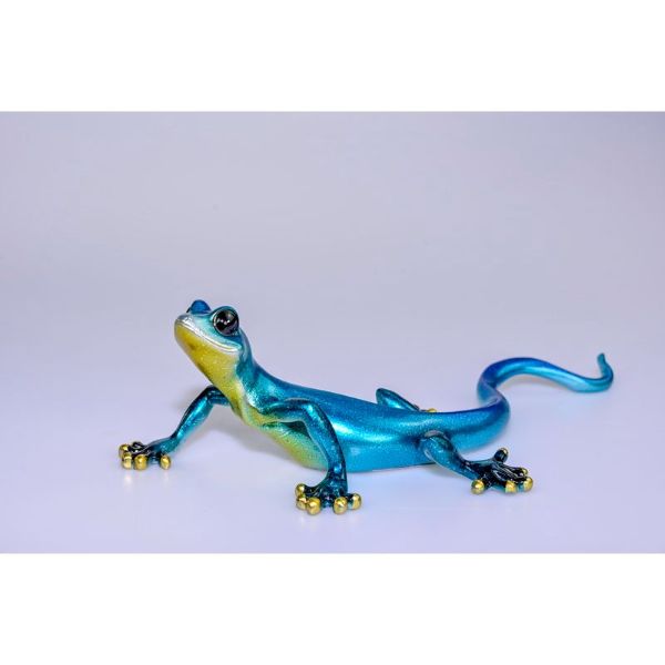 Shiny Marble Look Lizard Wall Art - 27cm