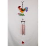 Load image into Gallery viewer, Glass Metal Rooster Wind Chime