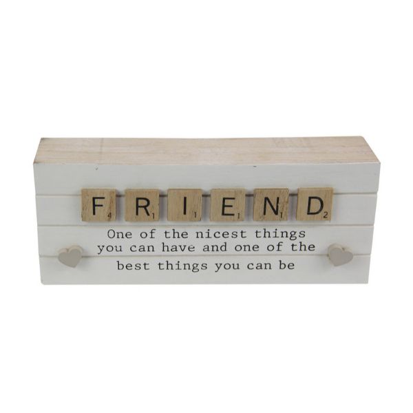 Friend Wording Block - 20cm