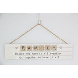 Load image into Gallery viewer, Hanging Family Inspirational Plaque - 35cm