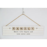 Load image into Gallery viewer, Hanging Family Inspirational Plaque - 35cm