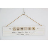 Load image into Gallery viewer, Hanging Family Inspirational Plaque - 35cm