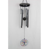 Load image into Gallery viewer, Tree of Life Tuned Silver Wind Chime - 24cm