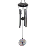 Load image into Gallery viewer, Tree of Life Tuned Silver Wind Chime - 24cm