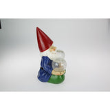 Load image into Gallery viewer, Mediating Yoga Gnome with Twin Solar Light - 30cm
