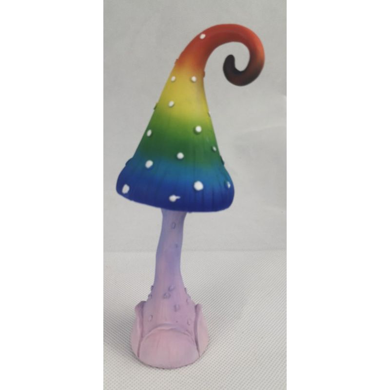 Rainbow Coloured Fairy Mushroom - 15cm