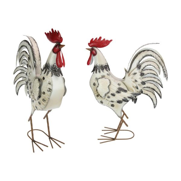 Rustic Metal Rooster - 58cm