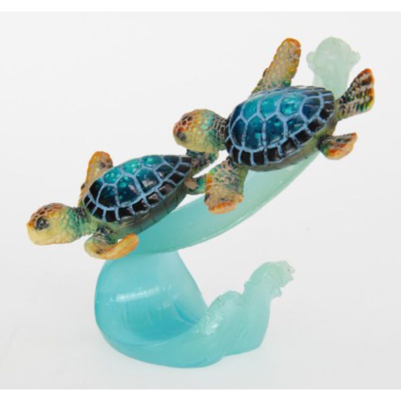 Clear Blue Turtle Bowl - 20cm