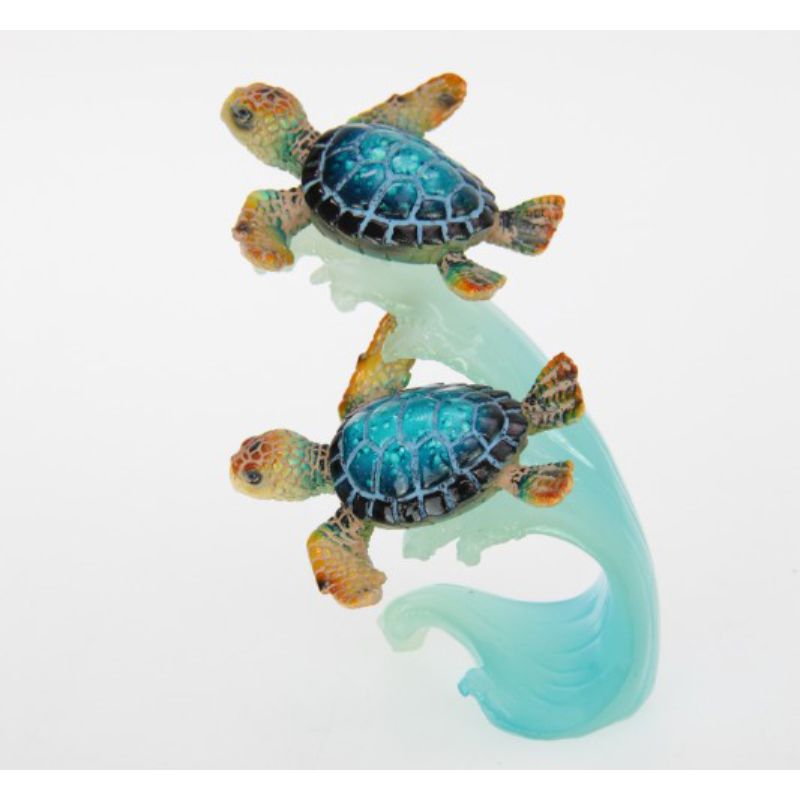 Clear Blue Turtle Bowl - 20cm