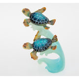 Load image into Gallery viewer, Clear Blue Turtle Bowl - 20cm