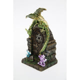 Load image into Gallery viewer, Green Dragon with Baby on Mystic Realm Door - 25cm