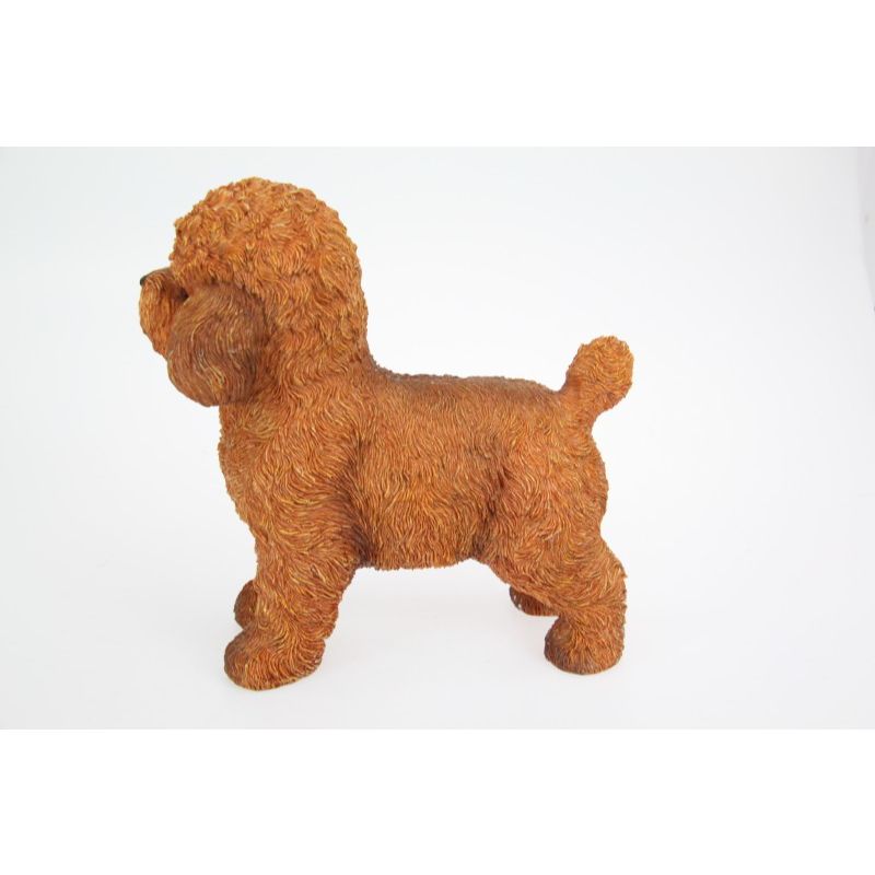 Standing Brown Cavoodle Dog Figurine - 27cm