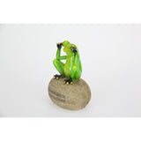 Load image into Gallery viewer, Frog on Rock with Joke Wording - 12cm