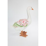 Load image into Gallery viewer, Standing Goose with Floral Finish - 44cm