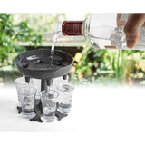 Load image into Gallery viewer, 6 Shot Dispenser Including 6 Shot Cups - 13cm x 13cm
