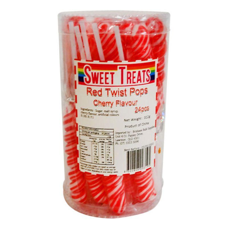 24 Pack Red Twist Pops - 312g