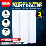 Load image into Gallery viewer, 3 Pack Paint Rollers - 22.5cm